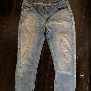 Men’s paint spattered jeans George size 36x34